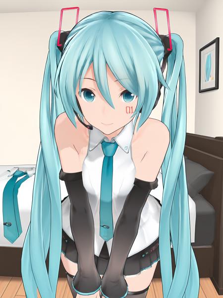 [Pony & Illustrious] Miku Hatsune V4X Tsumidango MMD [Illustrious]v1.0
