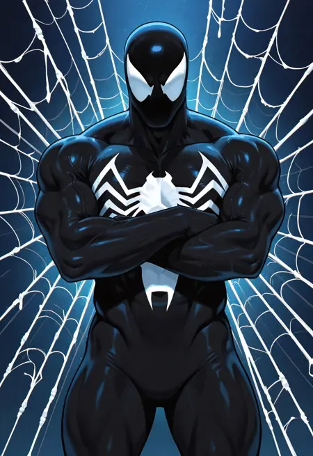 Symbiote "BlackSuit" Spider-Man Todd McFarlane (Spider-Man Comics) [Pony/Illustrious]
