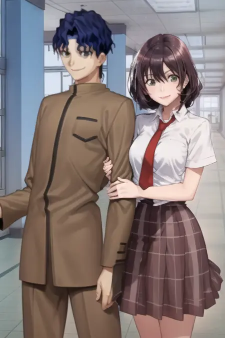 Shinji Matou x Hinami Aoi (Fate/Stay Night x Bottom-Tier Character Tomozaki)