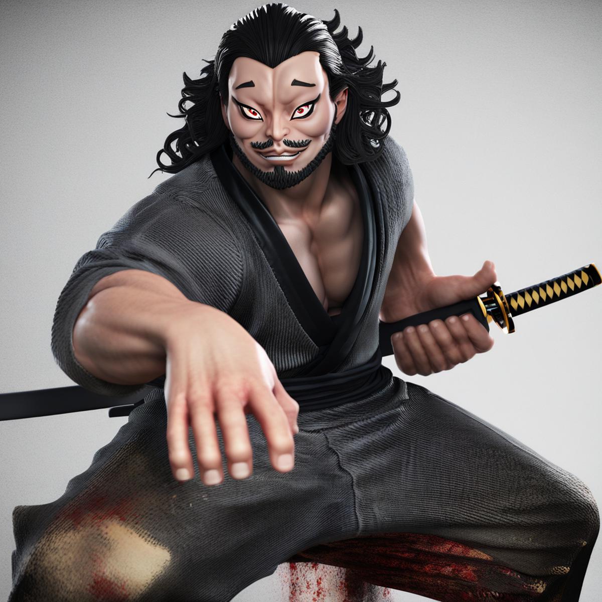 Miyamoto Musashi (Baki) - Miyamoto Musashi (Baki) | Stable Diffusion XL ...