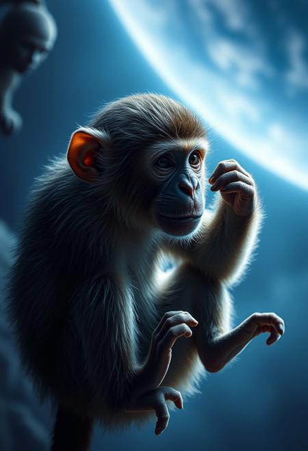 monkey in space