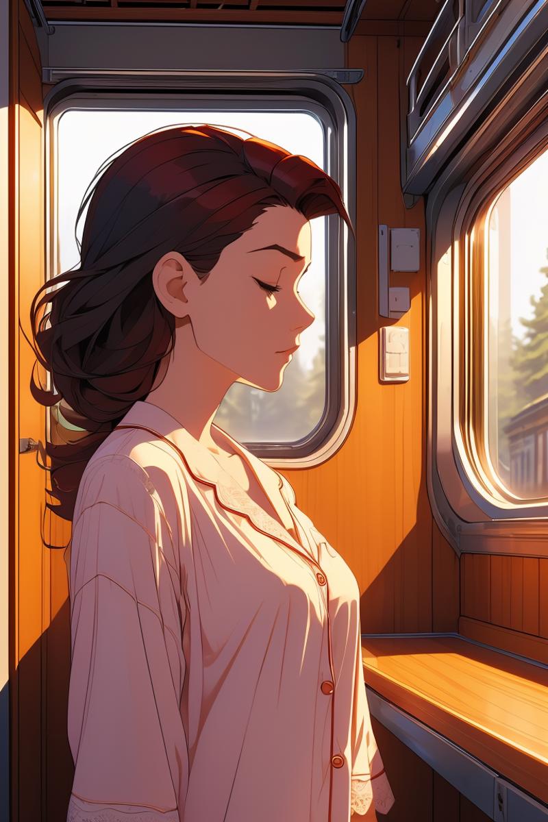 girl like train roomette image by MarkWar