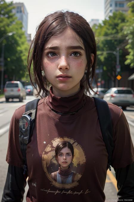 A stunning and intricate full color portrait of zaraZof1, 13 year old girl, wearing a brown turtleneck or t-shirt, epic character composition, alessio albi, nina masic, sharp focus, natural lighting, subsurface dispersion, f2, 35mm,