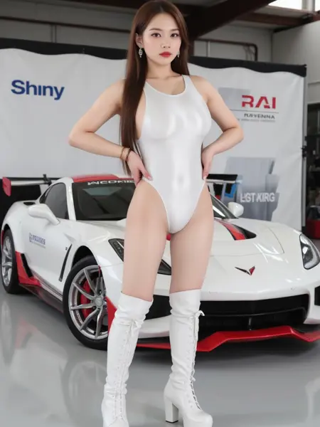shiny swimsuits