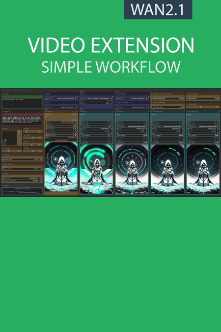 VIDEO EXTENSION simple workflow WAN2.1 | GGUF | LoRA | UPSCALE | TeaCache v1.0