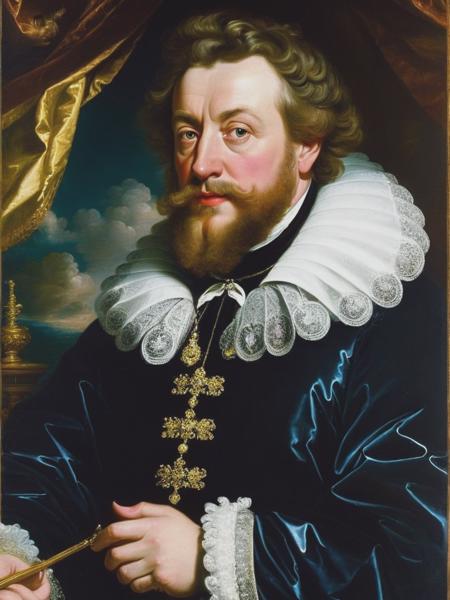 <lyco:PeterPaulRubens:1.0> A photograph of Peter Paul Rubens in the 17th century