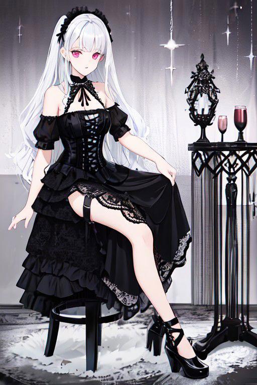 Dip Hem Gothic Dresses image by TK31