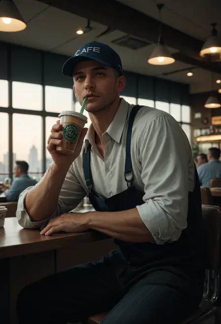 Drinking Pose Concept Scene Embedding - Drinking_PDXL