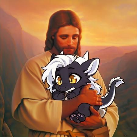 Jesus holding | meme Concept Illustrious