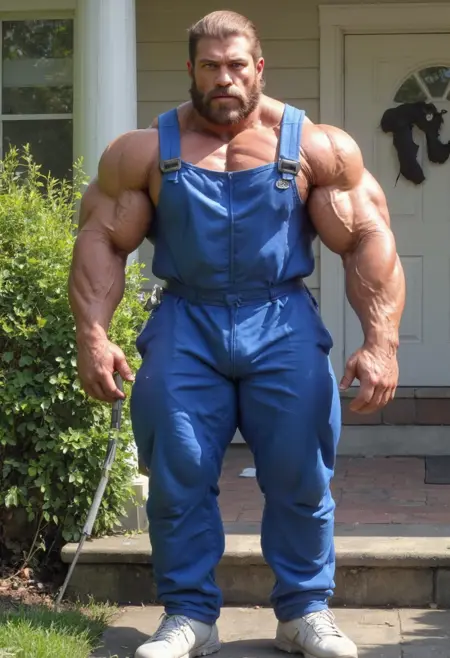 muscular bodybuilder Flux | nice muscle