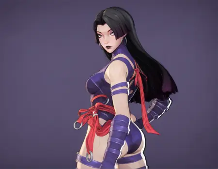 Psylocke Vengeance | In-game Model | (Marvel Rivals)