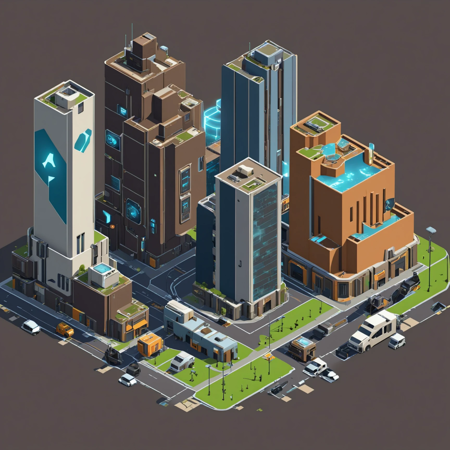 Isometric Styles Collection - 5 Assets [XL] 01 Isometric Toon