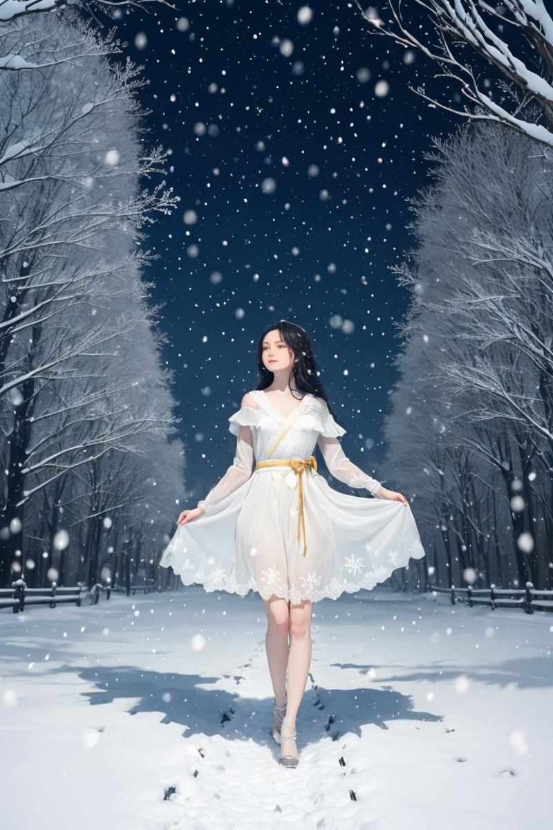Snowflakes and snow | Concept magic image by aji1