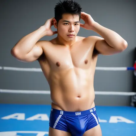 young japanese wrestler