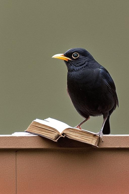 eurasian blackbird image by luciamovie542