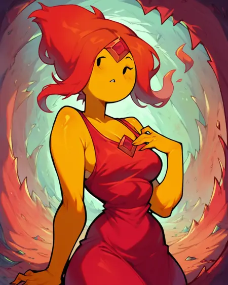 Flame Princess - Adventure Time (Character) [PonyDiffusionXL]
