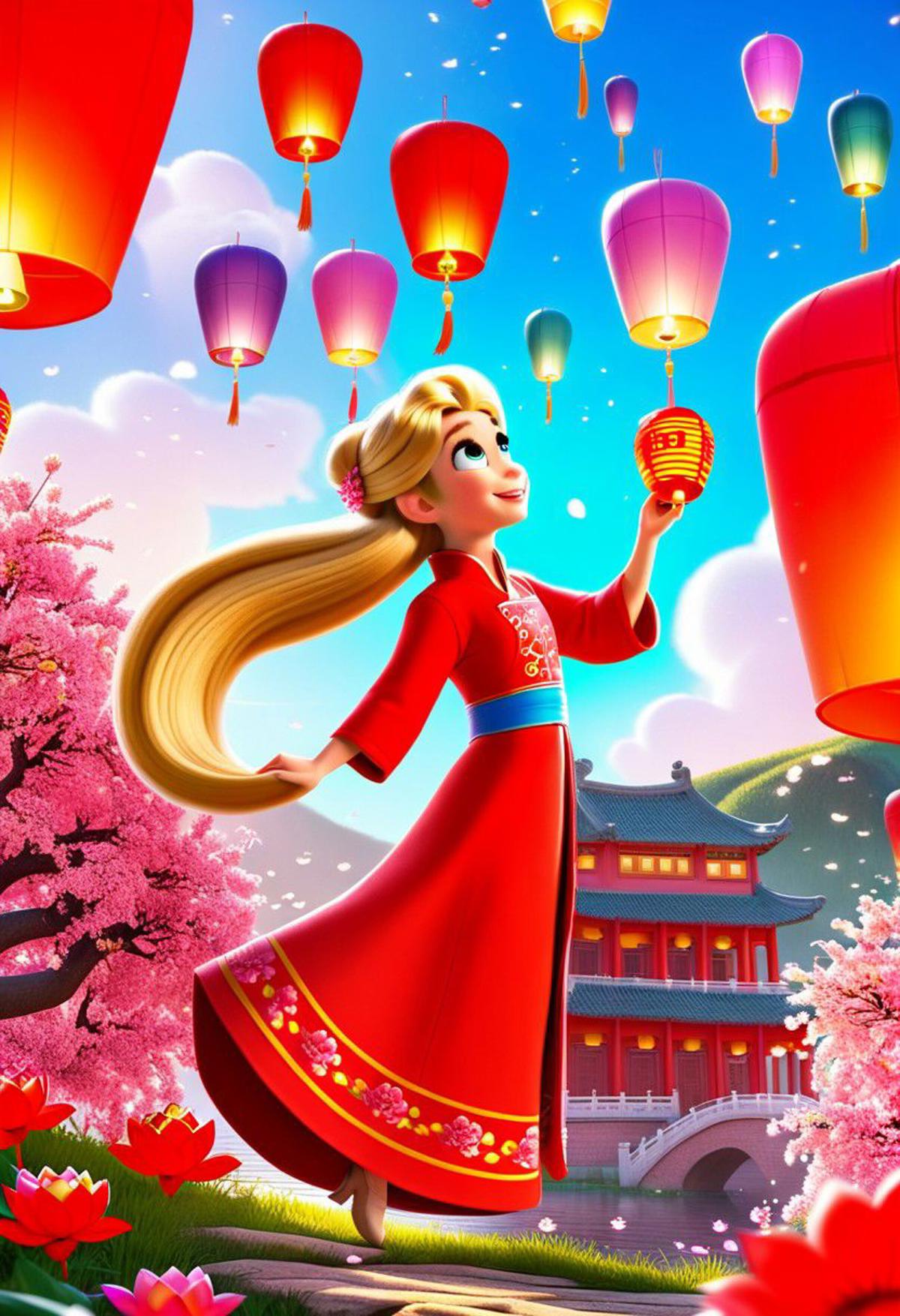 Chinese Spring Festival Theme_Kongming Lanterns_XSE_GAME_V1|新年主题_孔明灯主题_思恩 image by sofiacasadei00878