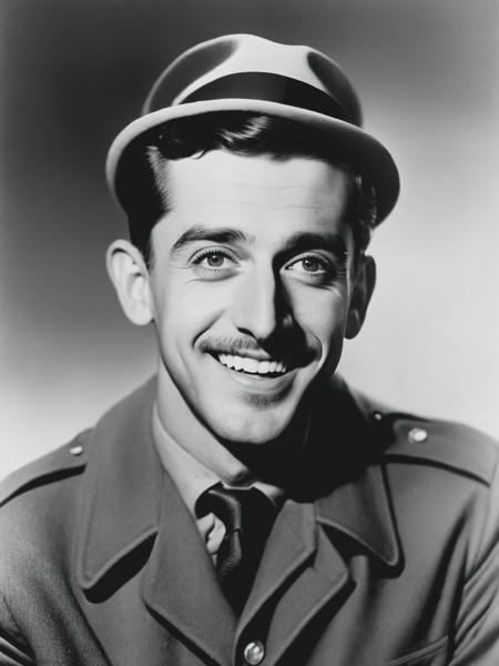 <lyco:Weegee:1.0> Portrait of a perfect man, representing absolute optimism smilling weegee style