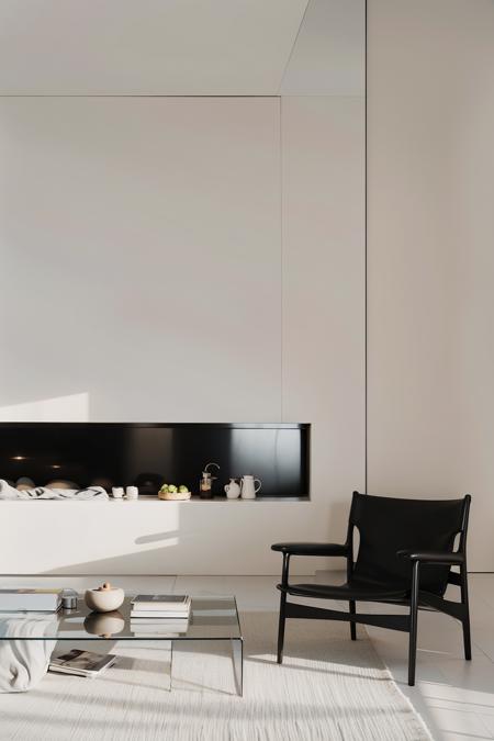 Black and white minimalism丨Interior style