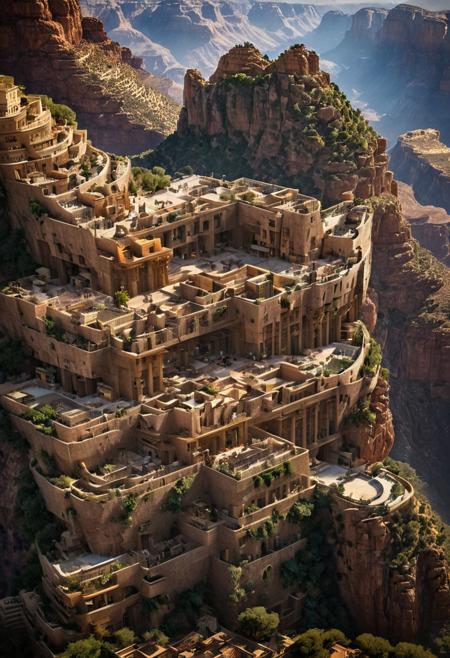 (The colonial city of the future, in the mist-filled Grand Canyon, on an unknown Earth-like planet, 2 moon on sky, Spaceship flight connects colonies, waterfulls:1.3), (Machu Picchu, a mountain settlement, incredibly spectacular:1.2), (Mario Botta:1.3), (avant-garde, future, reality, science fiction, photorealistic), (modern architecture:1.2), 
(Large Files, Ultra Realistic, 8K, 16k, FHD, HD, VFX, Perfect, Photography, composition, Architecture Sales Photography, Architecture Competition, Ultra High Resolution, Cinematography, High Resolution Image:1.1), (dramatic lighting, direct sunlight, ray tracing, clear shadow:1.2),  (real landscape:1.1), (blurred background:1.0), (urban background, more_details) ,
ac_neg1, great lighting, clear, hillscastel, extrusionbuilding, vertical