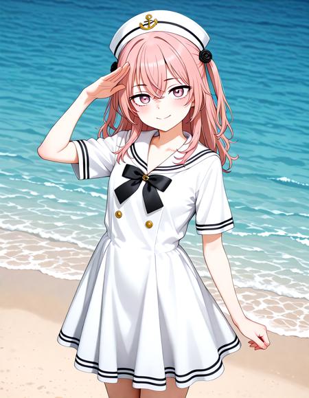 Marine Ladies White Outfit - Illu v1.0