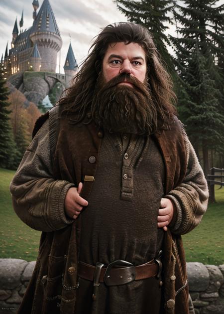 _rubhag1__solo__looking_at_viewer__brown_hair__1boy__jacket__male_focus__outdoors__open_clothes__belt__tree__facial_hair__beard__realistic__mustache__castle__tower__hogwarts_style___abs_1701164497.png