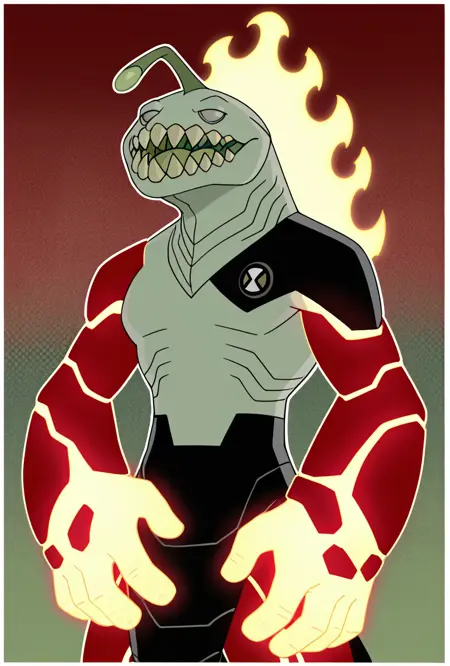 Heatjaws -- Ben 10 (chaquetrix support) Noob