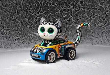 B4TT3R13S, cuteup, cute, cutieup, neko made of batteries, Pencil_morph_style, cat made of battery, snow, ice, Surreal with macabre undertones, earthy surreal edge,  feline made out of countless batteries,snow, ice, hyper detail, masterpiece, score_10, randshadscree, anime drawing style, anime movie, driving at high speed,countless galaxy,yellow, kitty made out of coffee, snow, ice, bright blue and yellow energized sport car, score_9, score_8_up, score_7_up, score_6_up, shiny, shiny, cloudy forest, Made of fluffy clouds, clutter, trash, fr0stwrld, snow, ice, B4TT3R13S