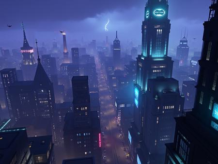 Gotham City - Gotham Knights [FLUX] LoRA Background v1.0