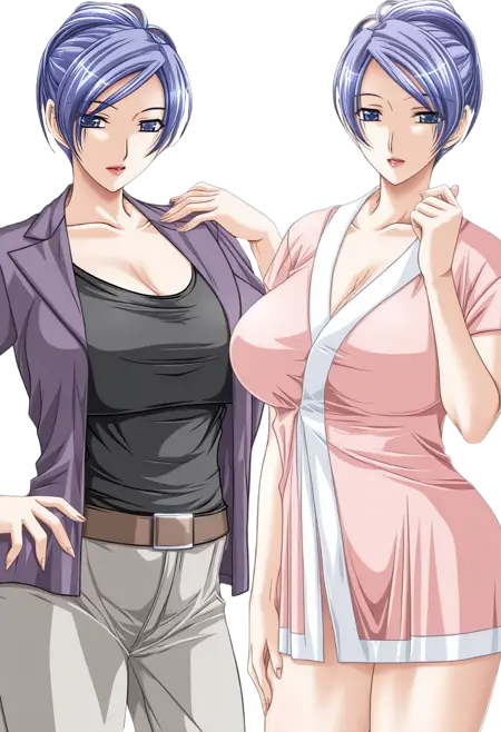 Katsuragi Naomi 葛木 尚美 (2 OUTFITS)- [GUILTY+] Ran→Sem ~Hakudaku Delmo Tsuma no Miira Tori~ Ran→Sem