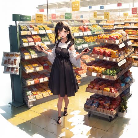 [(white background:1.5)::5], isometric,
1 girl, mid shot, full body, 
supermarket, 
<lora:Gacha Splash mid shot:0.9>