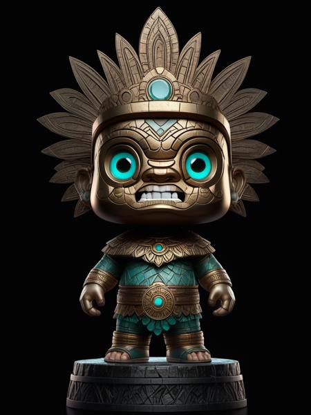 BJ_sanxingdui,solo,looking_at_viewer,simple_background,1boy,standing,full_body,teeth,chibi,no_humans,black_background,
photo,8k,intricate,highly detailed,majestic,digital photography,broken glass,(masterpiece, sidelighting, finely detailed beautiful eyes:1.2),hdr,realistic,high definition,
<lora:Sanxingdui_SDXL:0.7>,