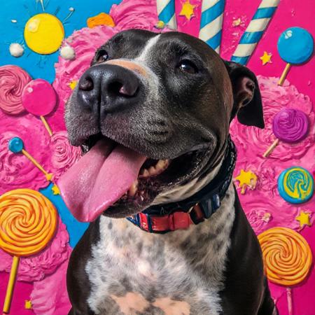 Sugar The Pitbull Dog | FLUX v1.0