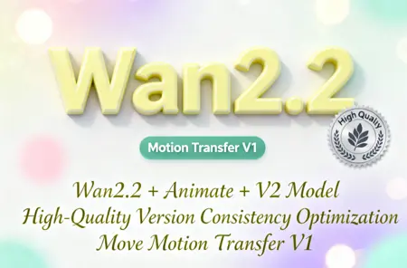 Wan2.2 + Animate + V2 Model High-Quality Version Consistency Optimization Move Motion Transfer V1