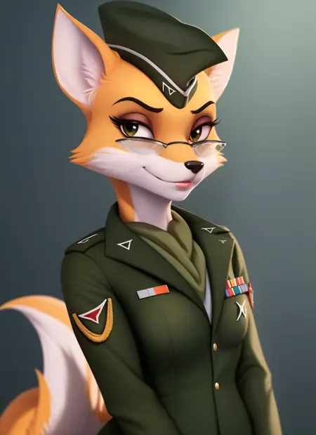 Lt. Fox Vixen (Squirrel and Hedgehog)