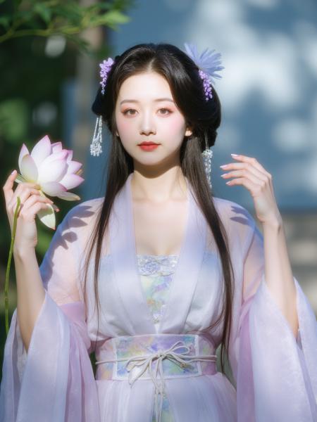 X紫色对襟襦裙汉服Double-breasted skirt Hanfu(Lib) v0.9