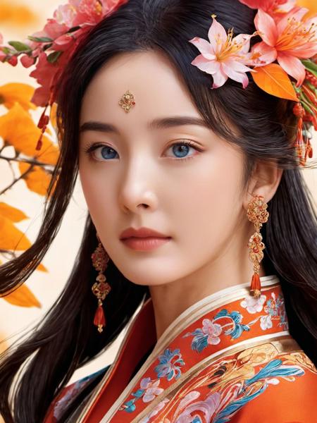 yangmi woman,fashion,high resolution,warm color palette
 details), (fiorari woman ], fantasy, high detail, 4 k, hd, intricate, flashy, highly detailed, digital painting, artstation, concept art, sharp focus, (illustration:1.47), kentaro miura <lora:yangmi_XLL6e4_10:0.6>