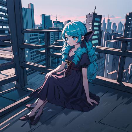 07899-4114775559-_lora_GWen7_0.9_,GWen,1girl,solo,sitting,cityscape.png