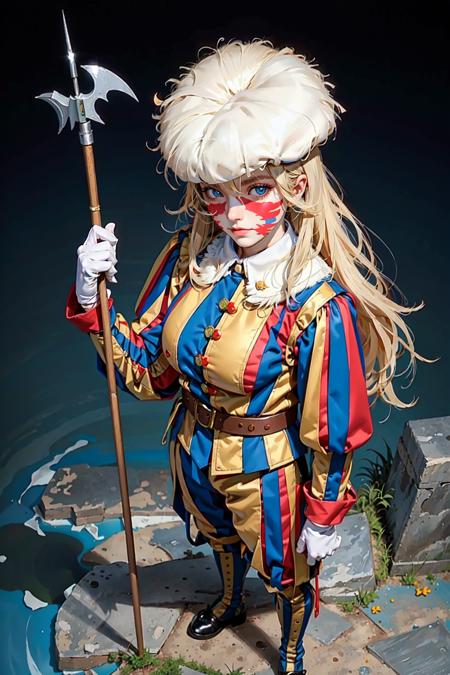 Swiss Guard holding a halberd v1.0