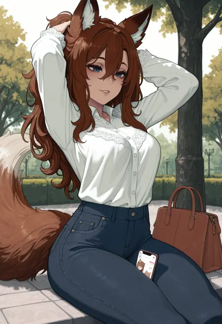 Between thighs