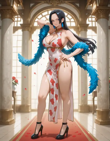 (Commission) Boa Hancock - China Dress Outfits [IllustriousXL]