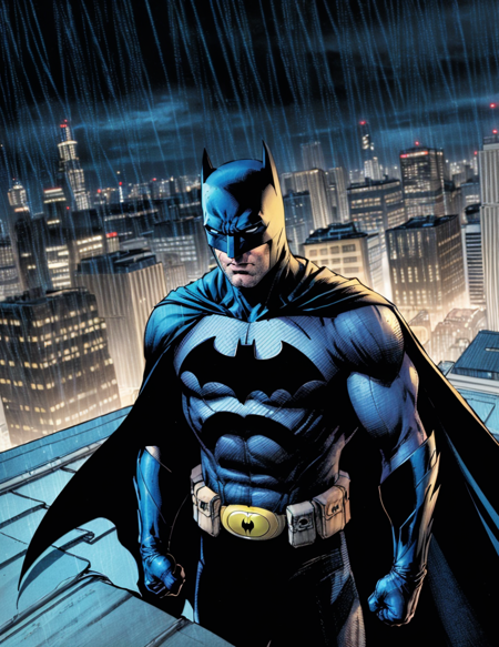 3978520480-2581545631-illustration, absurdres,  masterpiece, 1boy, jim lee ,batman, standing, night, city, male focus,serious, on roof,cape,black armo.png