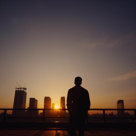 cinematic film still of cinematic film still of  <lora:silhouette style v2:1>
A silhouette photo of a sunset over a city with a bridge,outdoors,sky,cloud,no humans,cloudy sky,building,scenery,sunset,city,sun,horizon,cityscape,skyscraper different shadow patterns, different shadows, cinematic, filmic, different colors, creative cinematography, covered in shadow, perfect shadow, detailed shadow, detailed background, detailed environment, award winning cinematography, casting shadow, film contrast, film saturation, high quality, 8k, silhouette style, shallow depth of field, vignette, highly detailed, high budget, bokeh, cinemascope, moody, epic, gorgeous, film grain, grainy