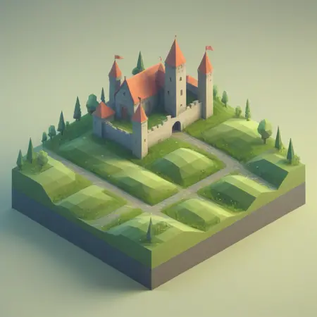 Isometric low poly XL
