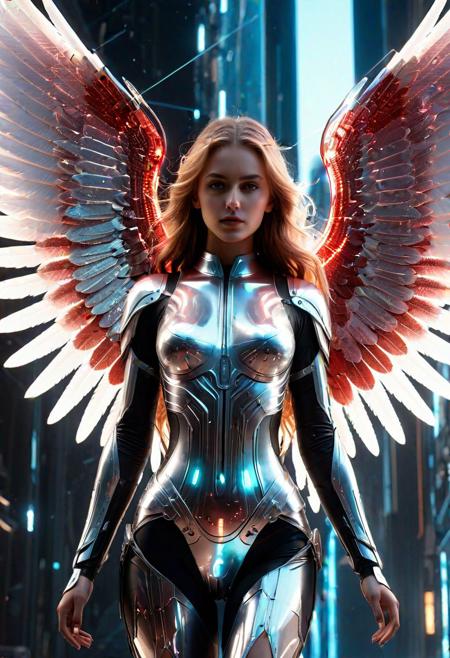(score_9, result_8_up:1.1), 1angel-like girl ,(masterpiece:1.1), (best quality:1.1), piercing light, (aesthetics:1.1), (low colors:1.2), BREAK,
<lora:-_SDXL_-_holo_effect_V1.0:1>,different perspectives, Futuristic epic action scene of Angel  made of translucent materials and its internal structure is clearly visible, including blood spills and light-emitting explosions. its precise construction. High Tech and Futuristic Angel Body Scan Bioluminescence Fiber Optic Masterpieces Octane Rendering Unreal Engine
     , intricate details, UHDR, 32K,