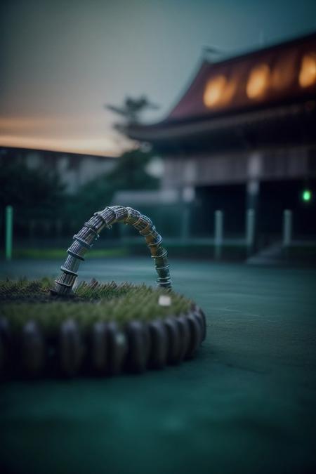 Generate a surreal image of an abstract and mechanical garden, where metallic flowers adorned with gears serve as petals and robotic vines climb imaginary structures.
Ultra High Definition, Impeccable Detail, Premier Quality, Best-in-class, (Photorealistic), (Lifelike), Top quality, score_9, score_8_up, score_7_up, score_6_up, score_5_up, score_4_up,  perfect shadows, perfect lighting, night, backlighting, Cinematic, dark moody lighting, film grain, mysterious atmosphere, storytelling,