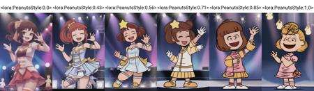 <lora:PeanutsStyle:0.0>
girl, standing, idol, happy, waving, stage, spotlight