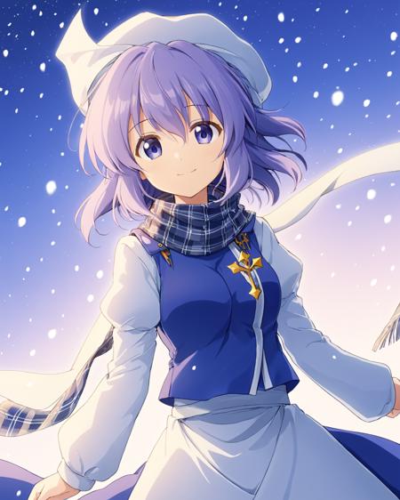 letty whiterock,1girl, solo, hat, snow, snowing, smile, plaid_scarf, apron, vest, long_sleeves
<lora:letty_whiterock_image2226_2023-12-17-000010:1>,star-shaped_pupils,symbol-shaped_pupils,. gorgeous,key visual, vibrant, studio anime,award-winning, professional, highly detailed,high budget, cinemascope