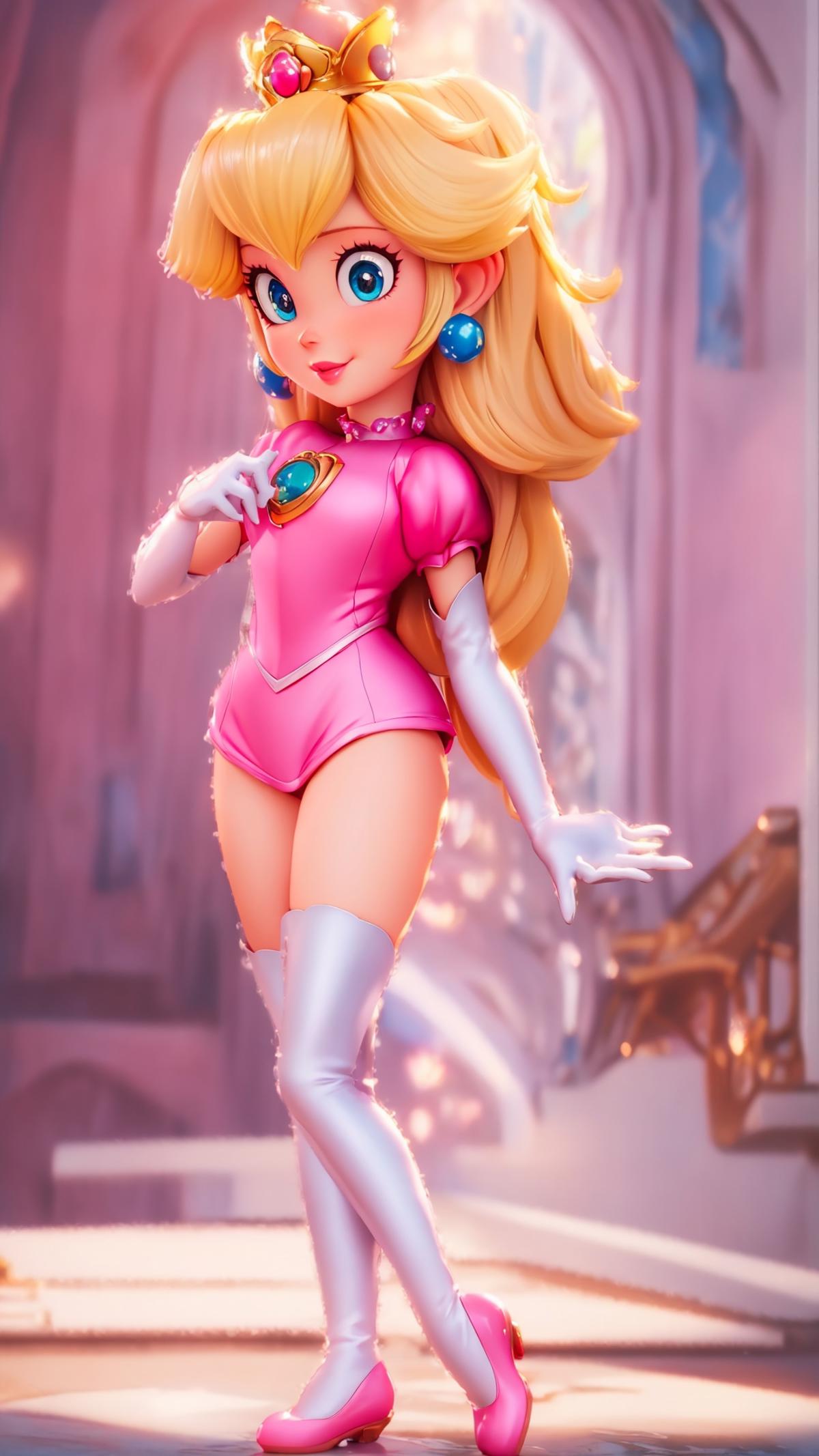 princess peach - The Super Mario Bros. Movie - movie like image by marusame