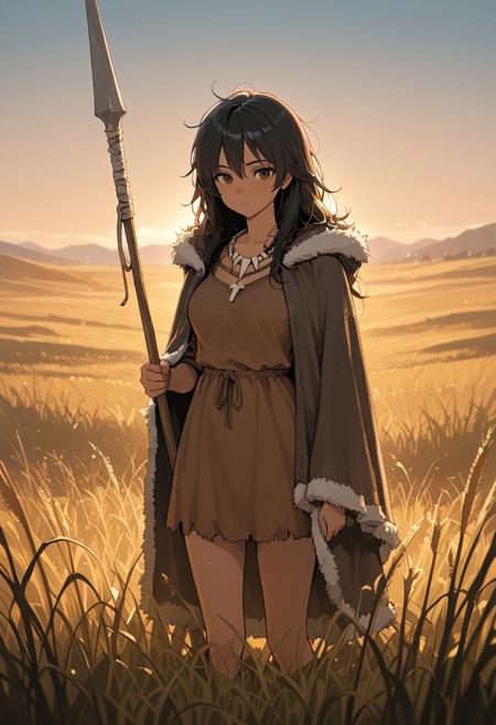 Anime Style Prehistoric Dress (Ice Age / Stone Age) V1